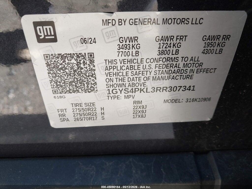 1GYS4PKL3RR307341 2024 CADILLAC ESCALADE ESV photo no. 9