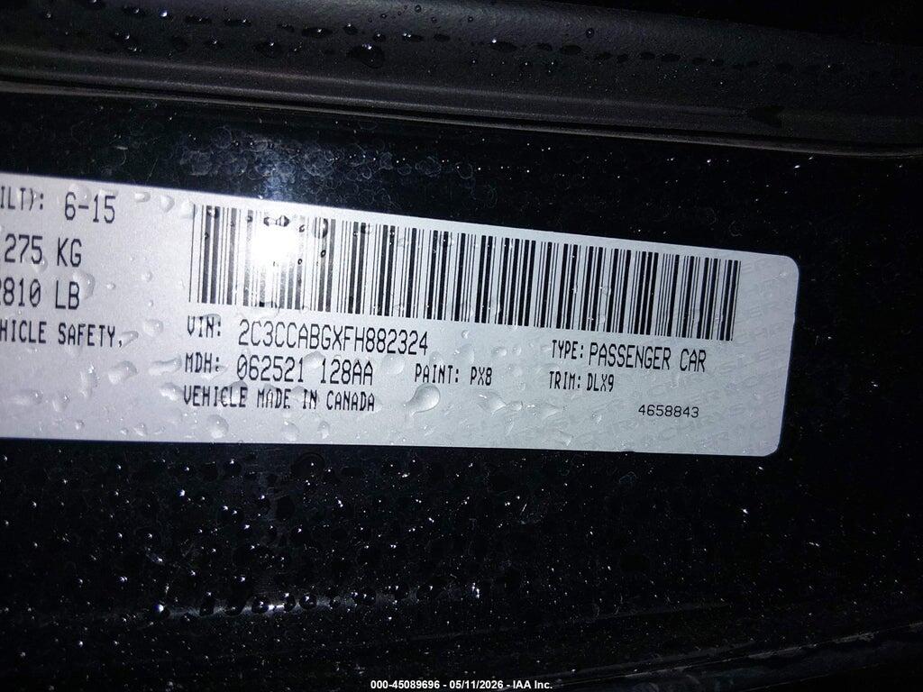 2C3CCABGXFH882324 2015 CHRYSLER 300 photo no. 9