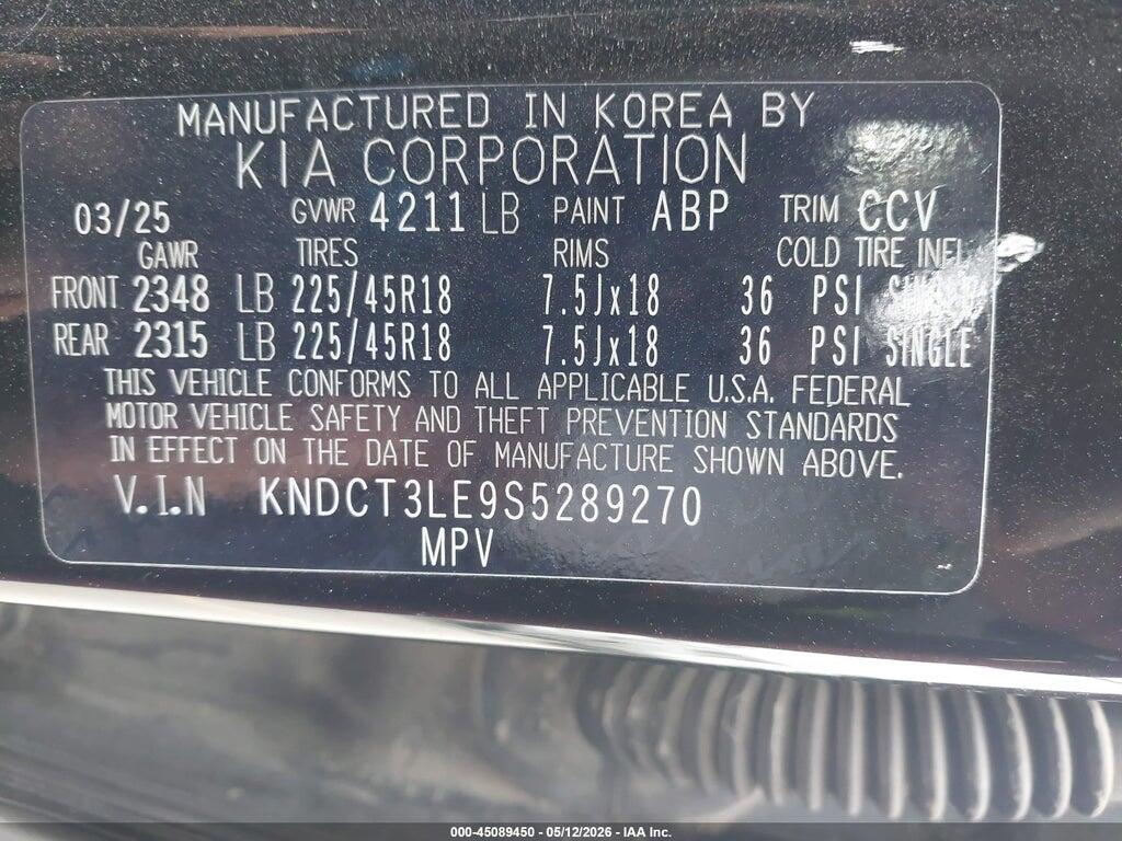 KNDCT3LE9S5289270 2025 KIA NIRO photo no. 9
