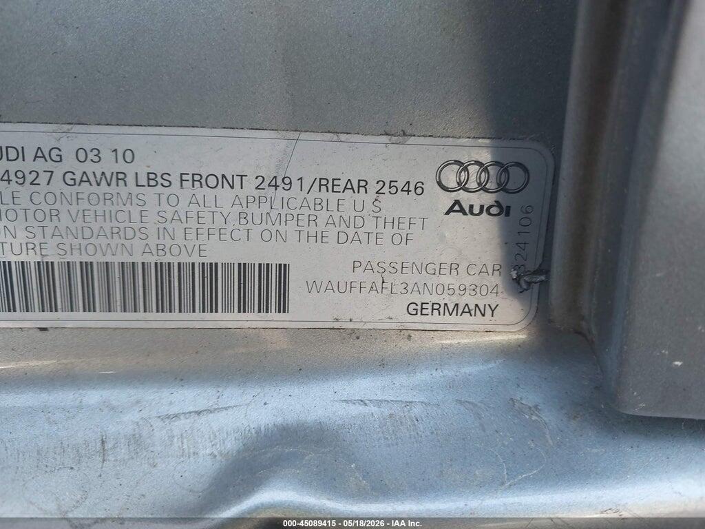 WAUFFAFL3AN059304 2010 AUDI A4 photo no. 9