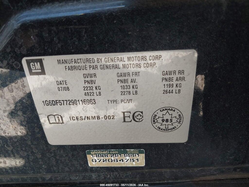 1G6DF577290116963 2009 CADILLAC CTS photo no. 9
