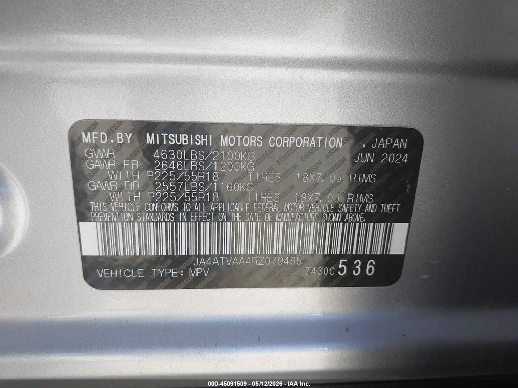 JA4ATVAA4RZ079465 2024 MITSUBISHI ECLIPSE CROSS photo no. 9