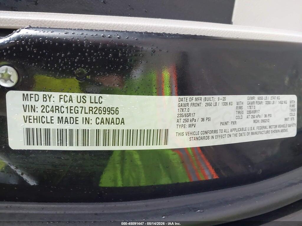 2C4RC1EG7LR269956 2020 CHRYSLER PACIFICA photo no. 9