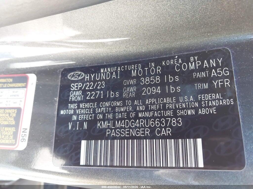 KMHLM4DG4RU663783 2024 HYUNDAI ELANTRA photo no. 9