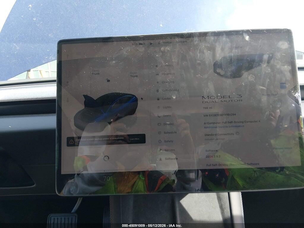 5YJ3E1EB0TF151294 2026 TESLA MODEL 3 photo no. 7