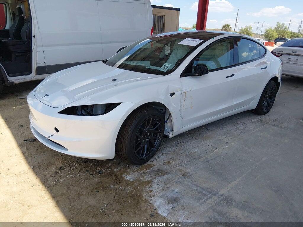 5YJ3E1EA5TF160838 2026 TESLA MODEL 3 photo no. 2