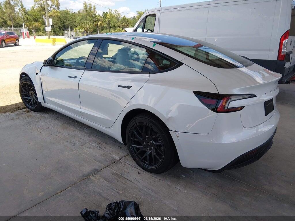 5YJ3E1EA5TF160838 2026 TESLA MODEL 3 photo no. 3