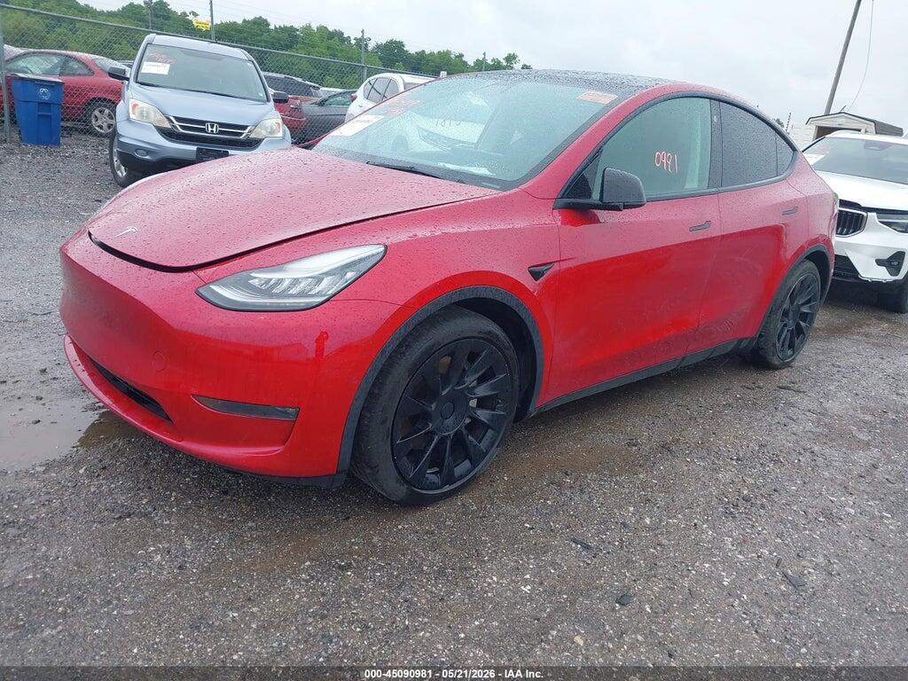 5YJYGAEE4MF155375 2021 TESLA MODEL Y photo no. 2