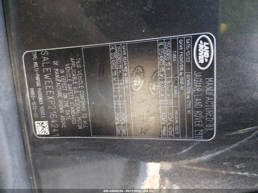 SALEWEEEXP2164241 2023 LAND ROVER DEFENDER photo no. 9