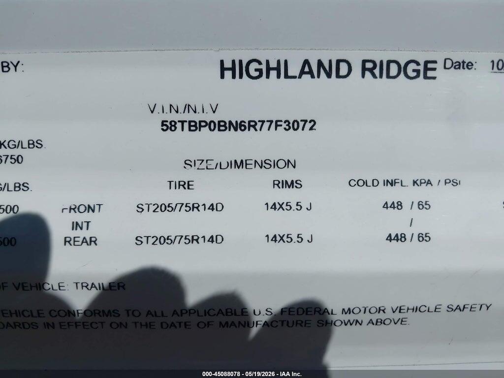 58TBP0BN6R77F3072 2024 HIGHLAND RIDGE 26BHW photo no. 9