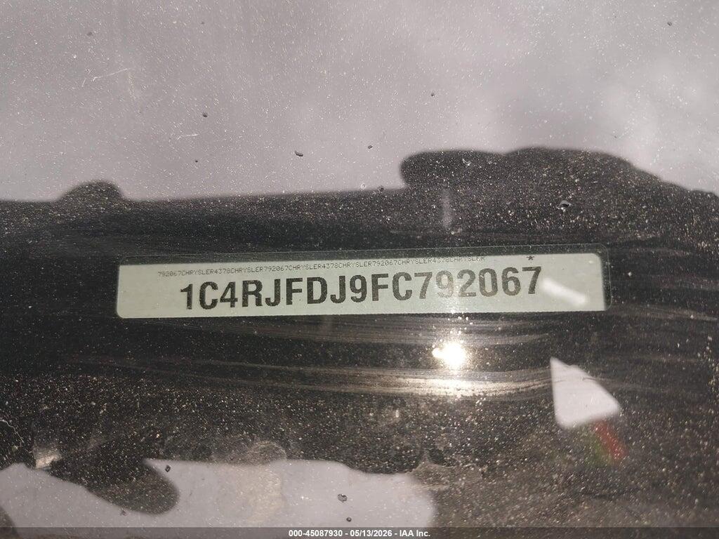 1C4RJFDJ9FC792067 2015 JEEP GRAND CHEROKEE photo no. 9