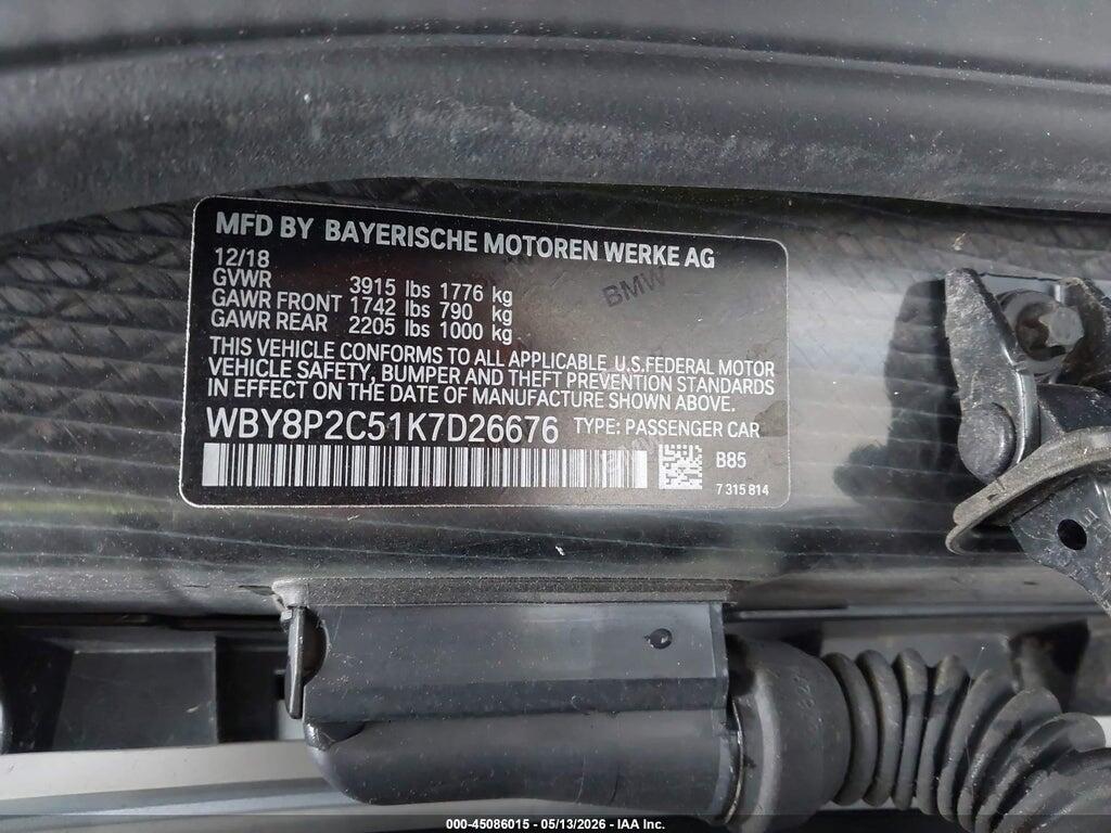 WBY8P2C51K7D26676 2019 BMW I3 photo no. 9