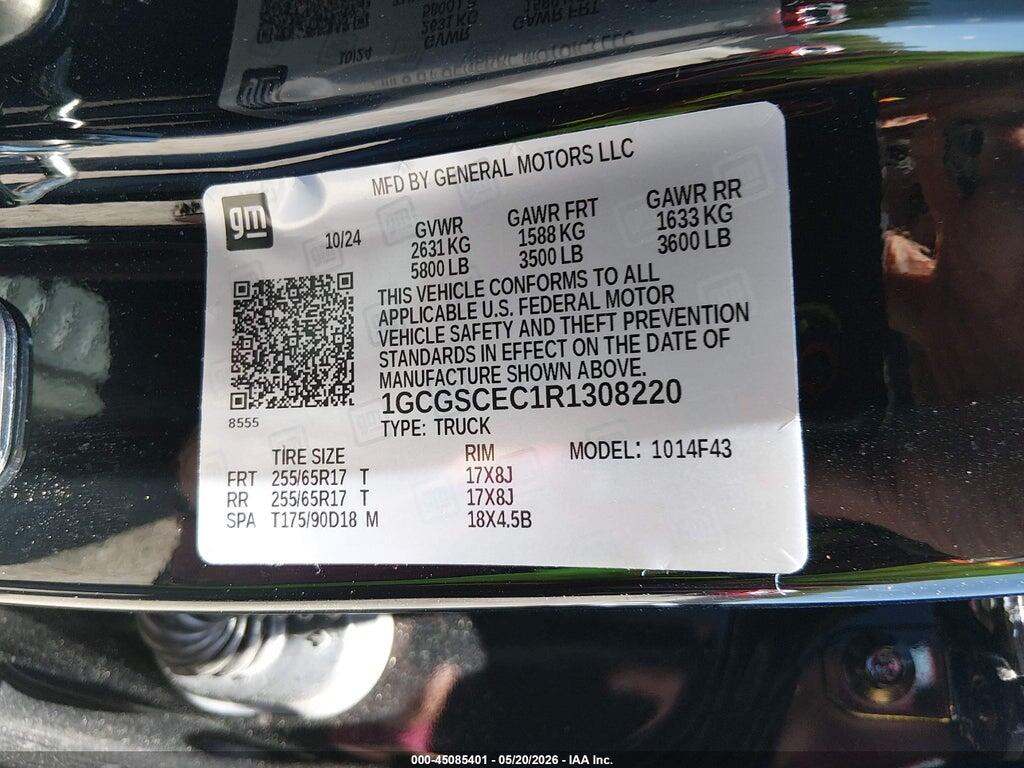 1GCGSCEC1R1308220 2024 CHEVROLET COLORADO photo no. 9