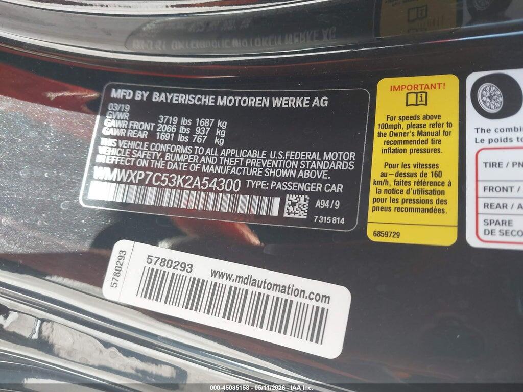WMWXP7C53K2A54300 2019 MINI HARDTOP photo no. 9