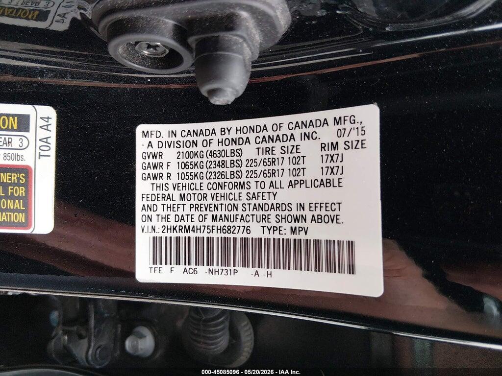 2HKRM4H75FH682776 2015 HONDA CR-V photo no. 9