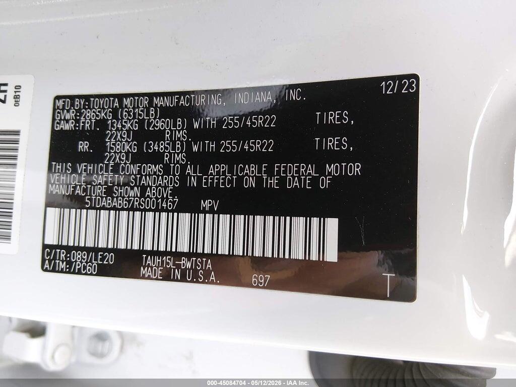 5TDABAB67RS001467 2024 LEXUS TX 500H photo no. 9