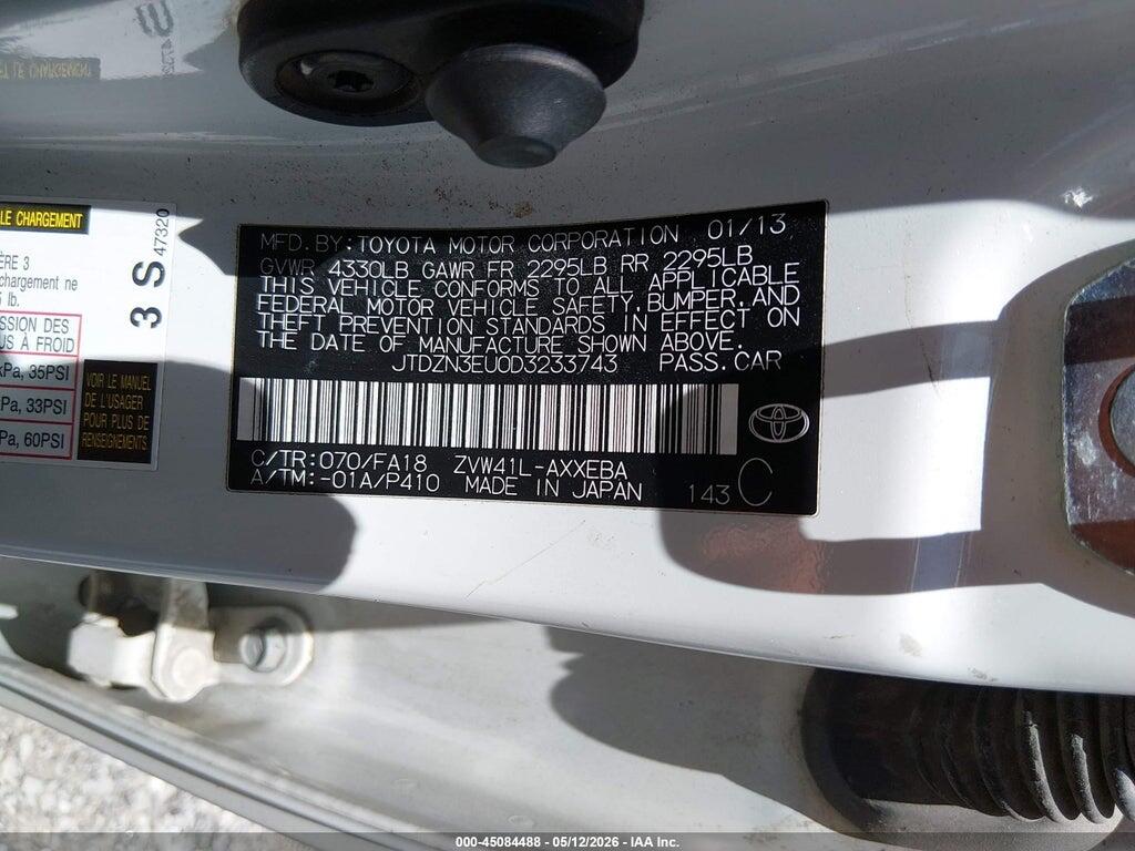 JTDZN3EU0D3233743 2013 TOYOTA PRIUS V photo no. 9
