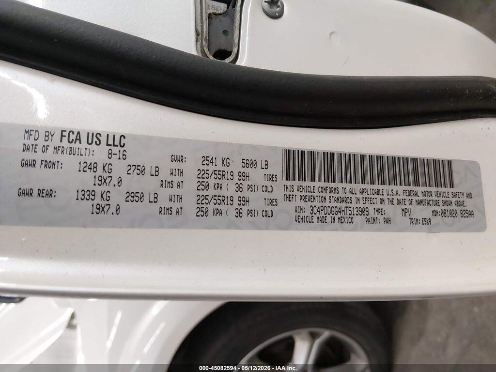 3C4PDDGG4HT513909 2017 DODGE JOURNEY photo no. 9