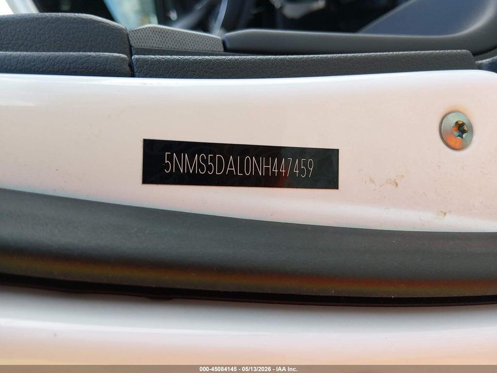 5NMS5DAL0NH447459 2022 HYUNDAI SANTA FE photo no. 9