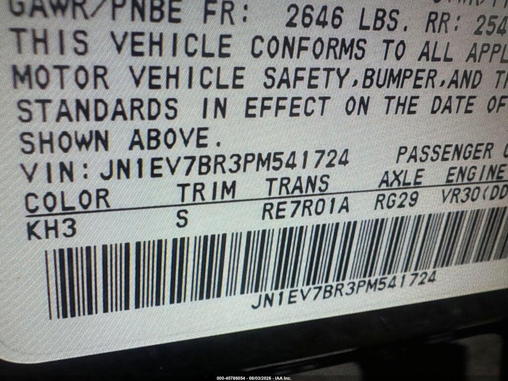 JN1EV7BR3PM541724 2023 INFINITI Q50 photo no. 8