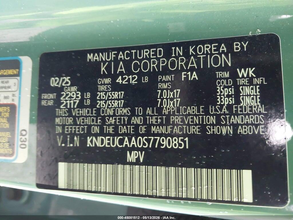 KNDEUCAA0S7790851 2025 KIA SELTOS photo no. 9