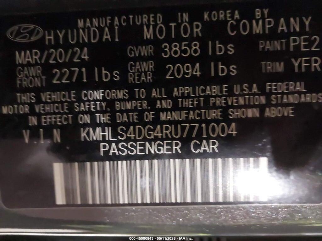 KMHLS4DG4RU771004 2024 HYUNDAI ELANTRA photo no. 9