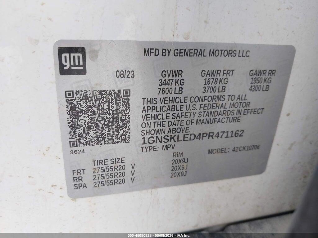 1GNSKLED4PR471162 2023 CHEVROLET TAHOE photo no. 9