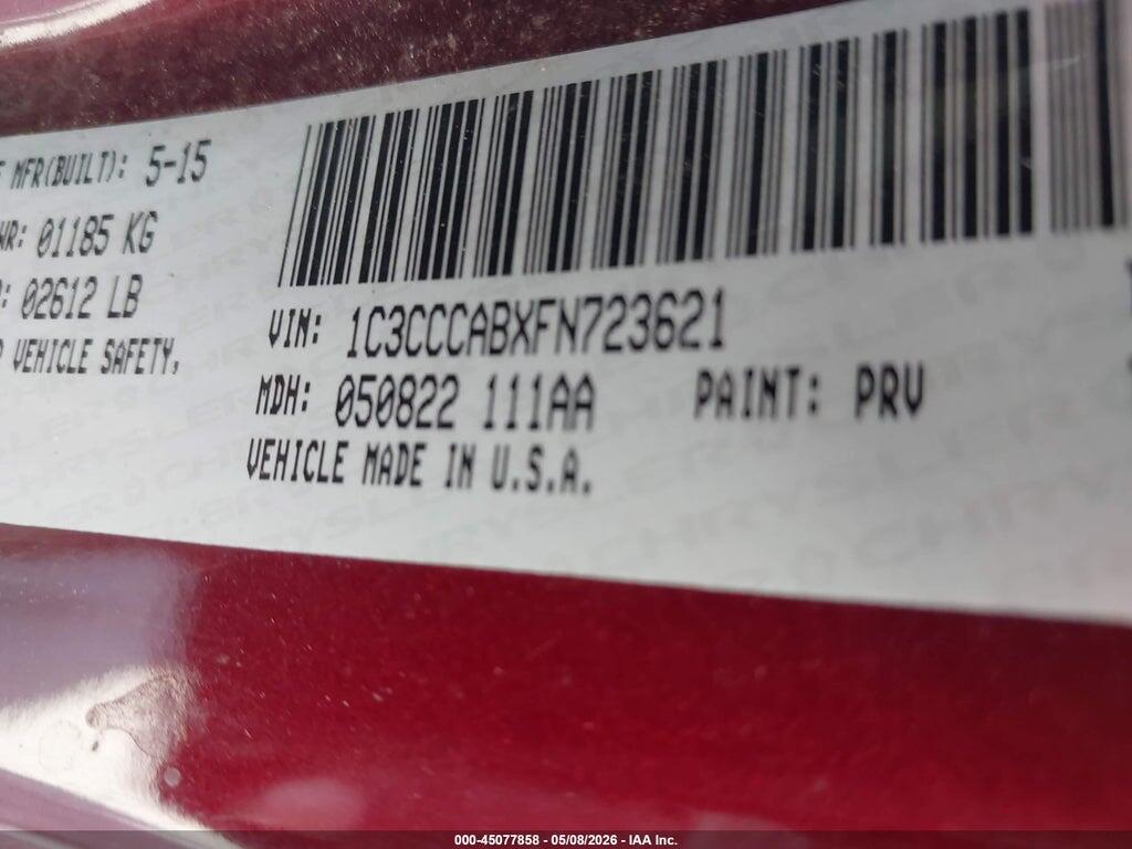 1C3CCCABXFN723621 2015 CHRYSLER 200 photo no. 9