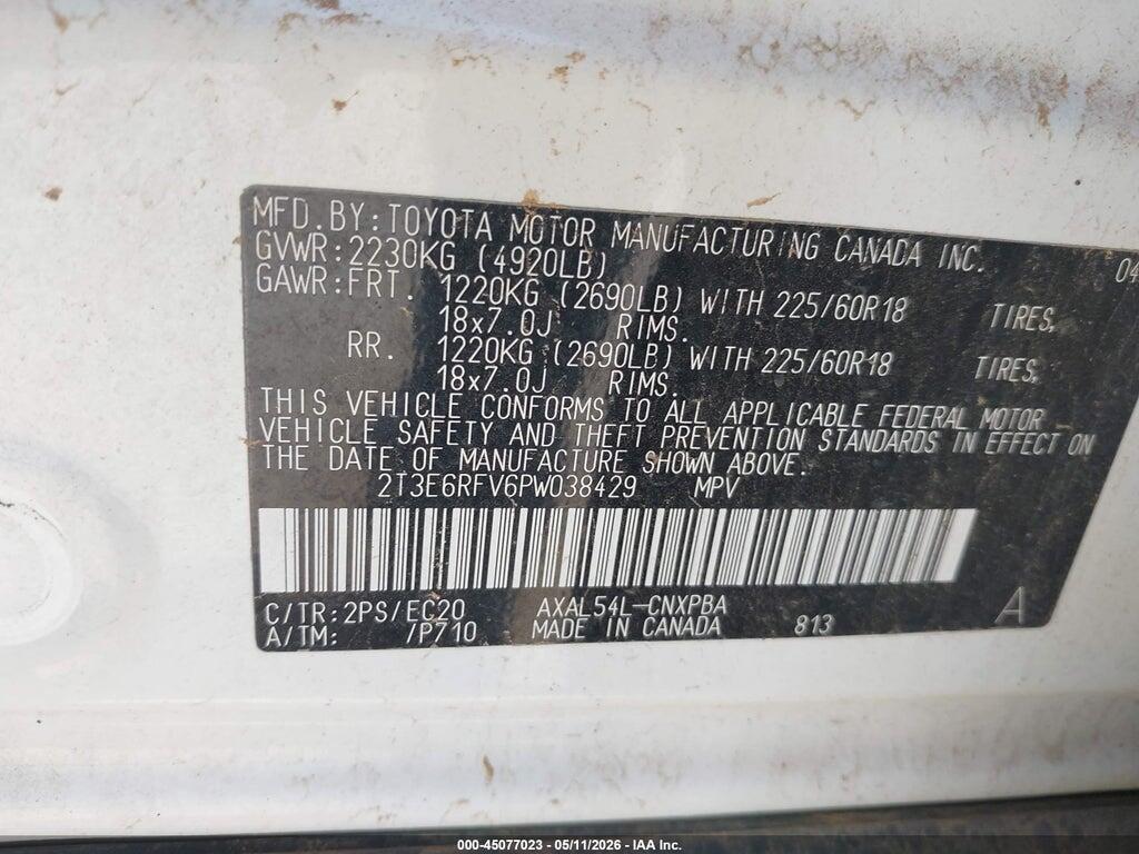 2T3E6RFV6PW038429 2023 TOYOTA RAV4 HYBRID photo no. 9