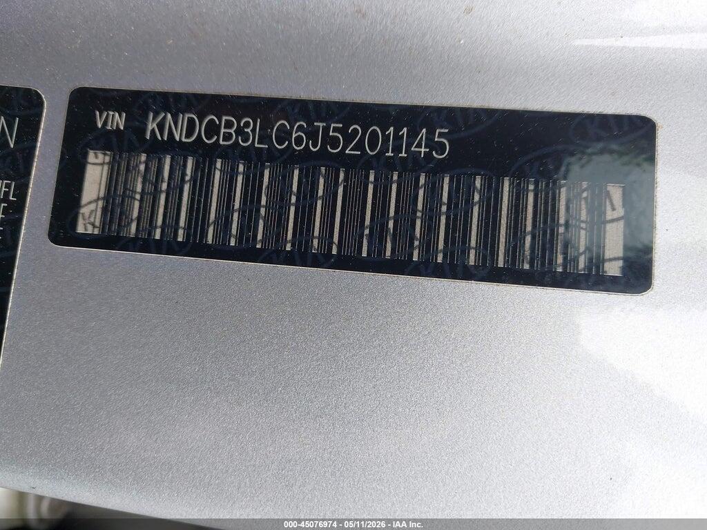 KNDCB3LC6J5201145 2018 KIA NIRO photo no. 9