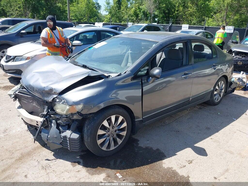 2HGFA16809H341743 2009 HONDA CIVIC photo no. 2