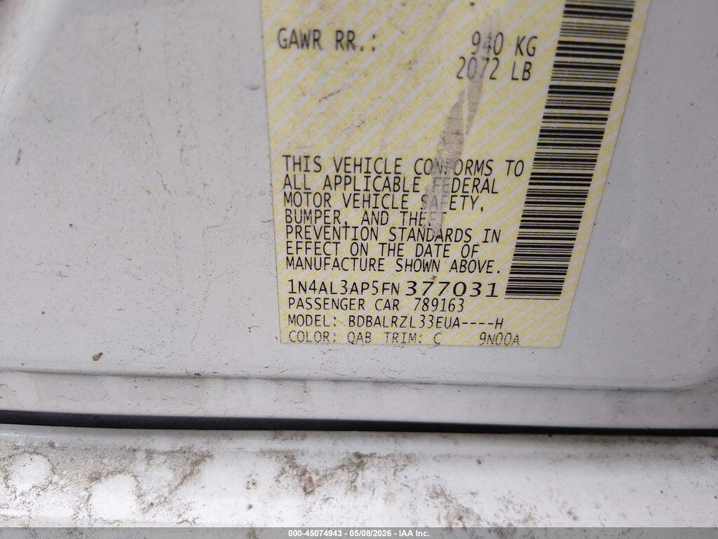 1N4AL3AP5FN377031 2015 NISSAN ALTIMA photo no. 9