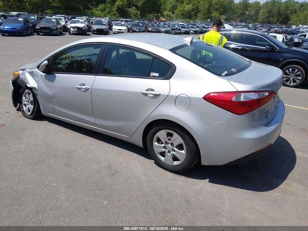 KNAFK4A60G5525648 2016 KIA FORTE photo no. 3
