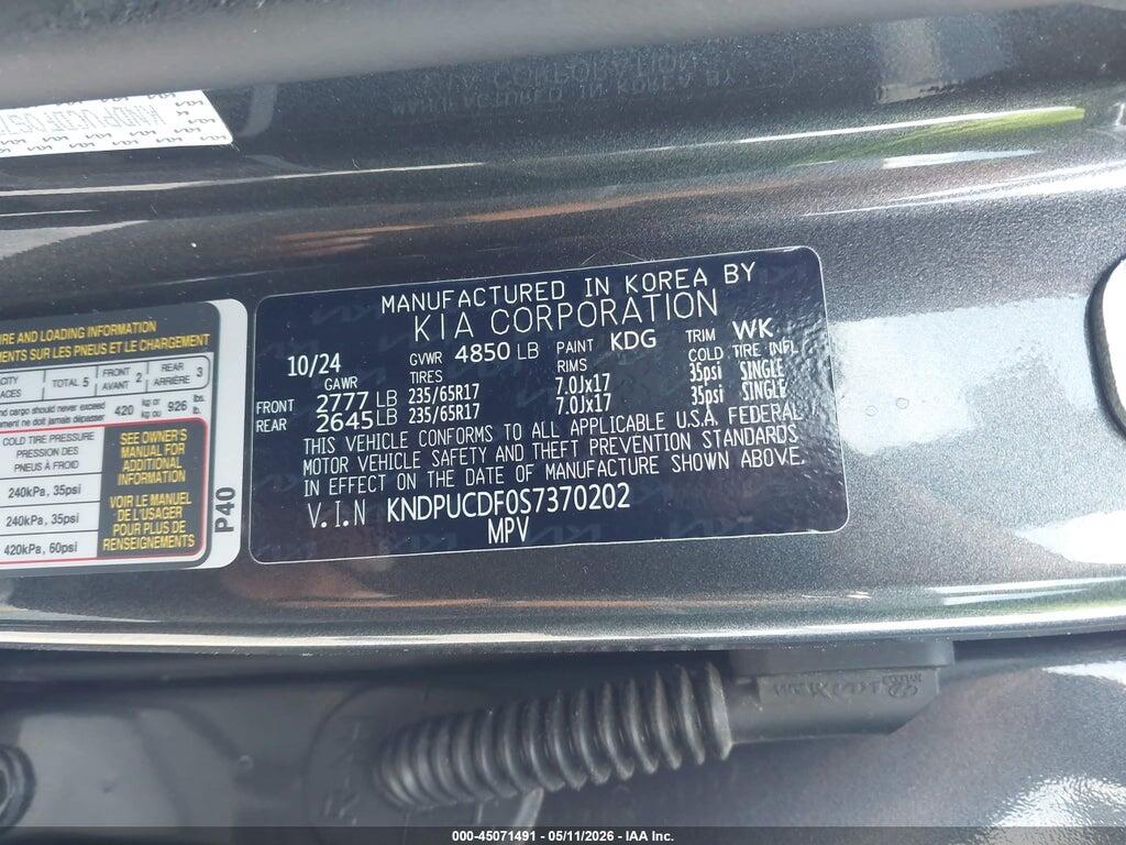 KNDPUCDF0S7370202 2025 KIA SPORTAGE photo no. 9