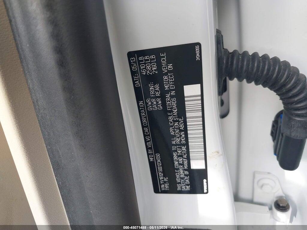 YV1612FS0D1234550 2013 VOLVO S60 photo no. 9