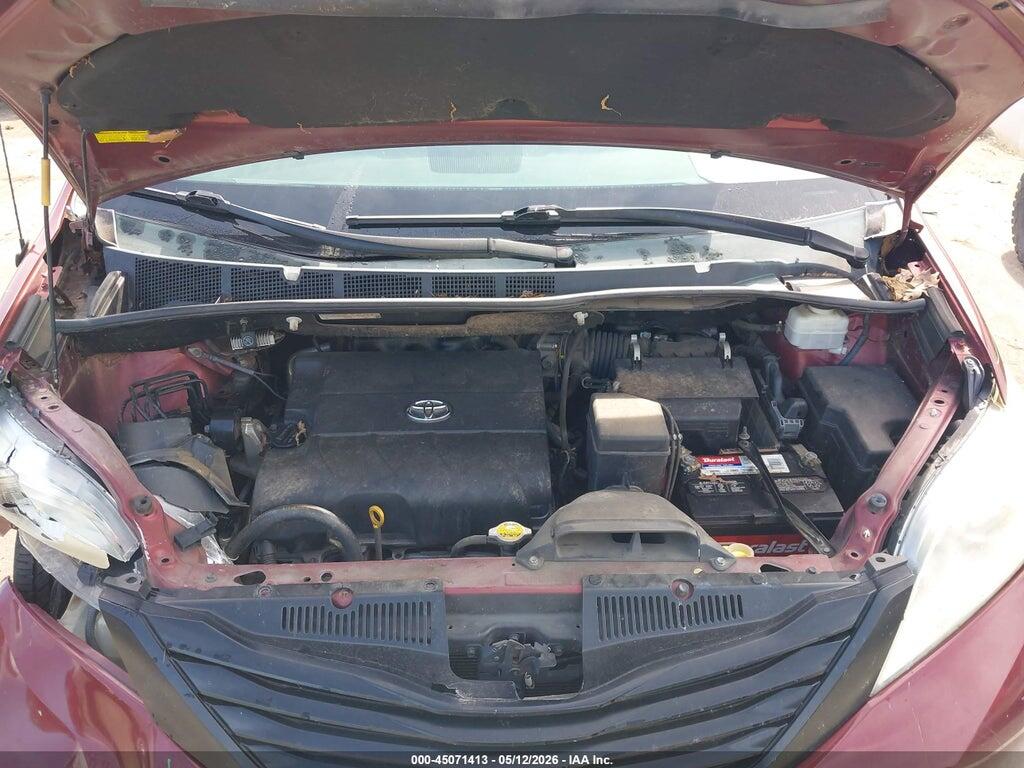 5TDZK3DC7CS247587 2012 TOYOTA SIENNA photo no. 10