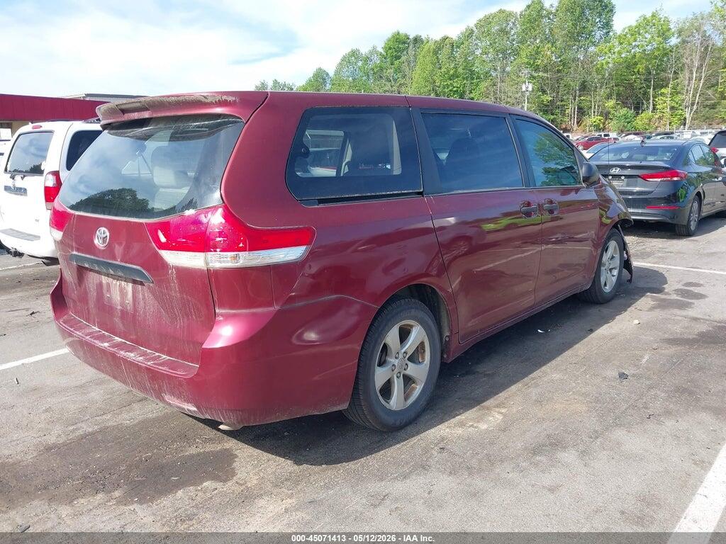 5TDZK3DC7CS247587 2012 TOYOTA SIENNA photo no. 4