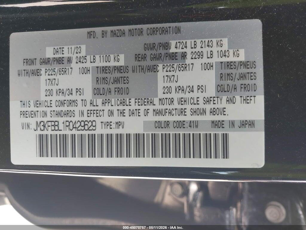 JM3KFBBL1R0429629 2024 MAZDA CX-5 photo no. 9