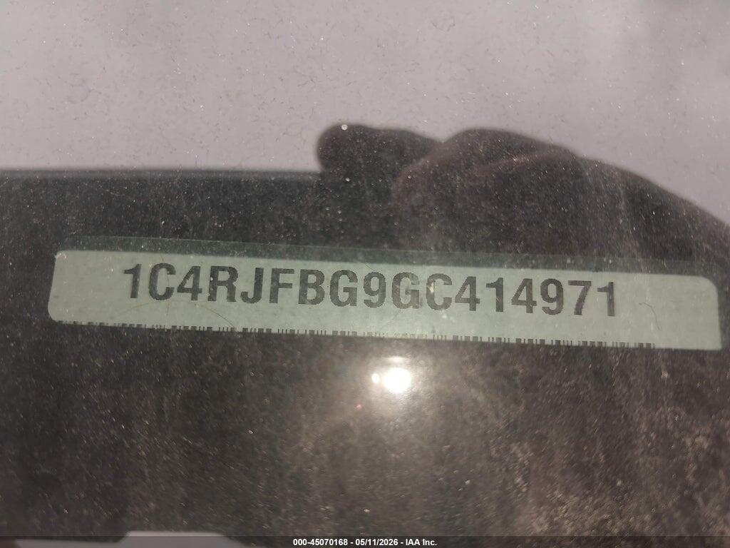 1C4RJFBG9GC414971 2016 JEEP GRAND CHEROKEE photo no. 9