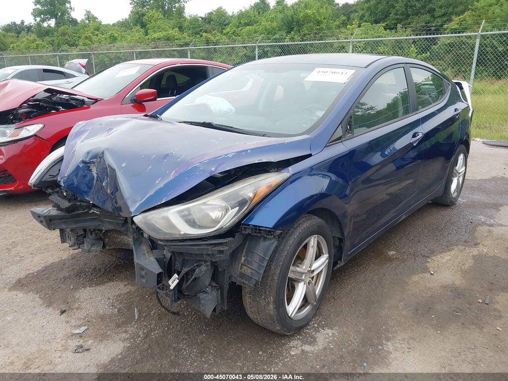 5NPDH4AE4GH737176 2016 HYUNDAI ELANTRA photo no. 2
