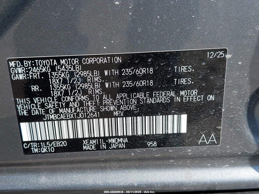 JTMBCAEBXTJ012641 2026 TOYOTA BZ photo no. 9
