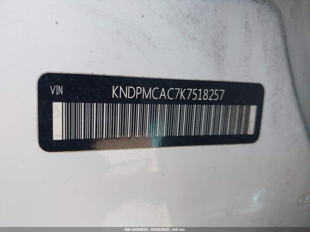 KNDPMCAC7K7518257 2019 KIA SPORTAGE photo no. 9