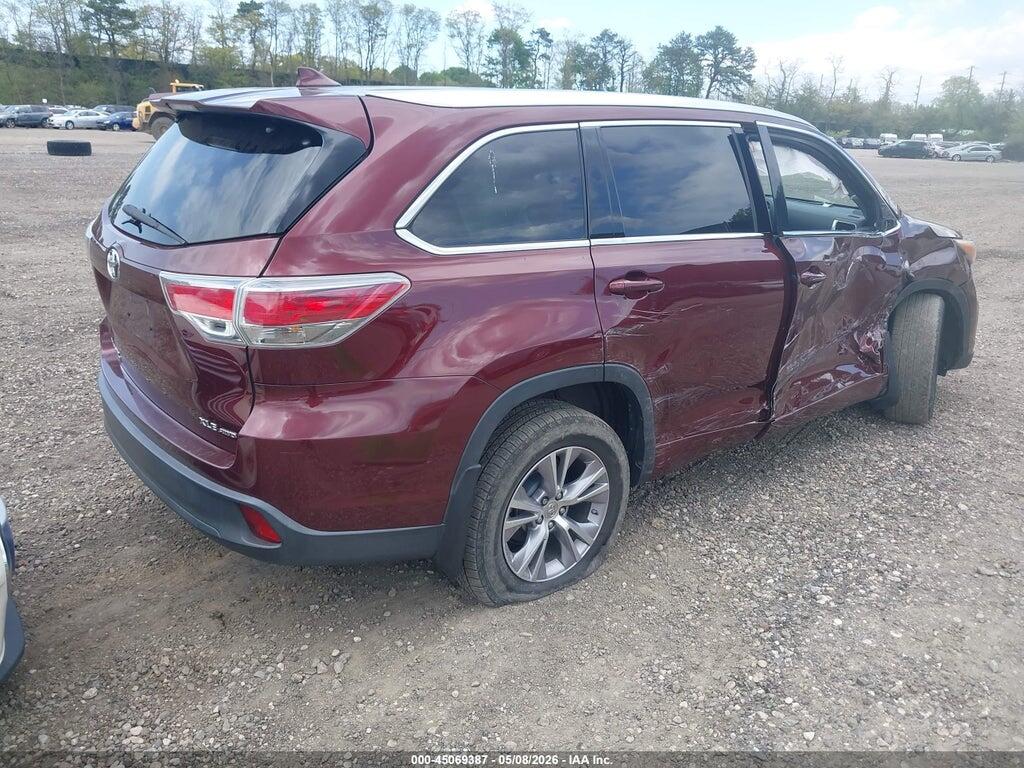5TDJKRFH7FS081391 2015 TOYOTA HIGHLANDER photo no. 4
