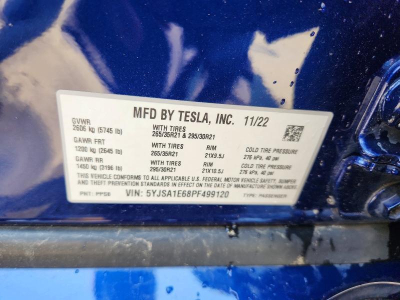2023 TESLA MODEL S — Фото 13 из 13