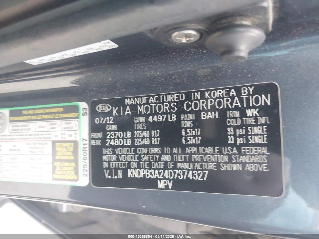 KNDPB3A24D7374327 2013 KIA SPORTAGE photo no. 9