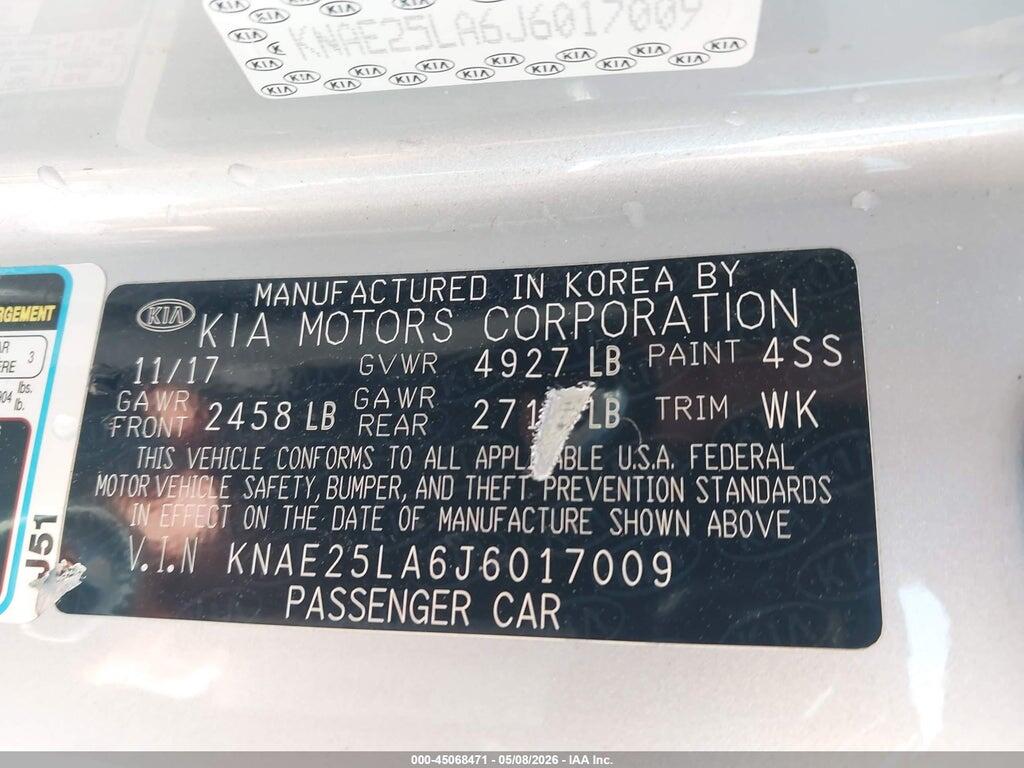 KNAE25LA6J6017009 2018 KIA STINGER photo no. 9
