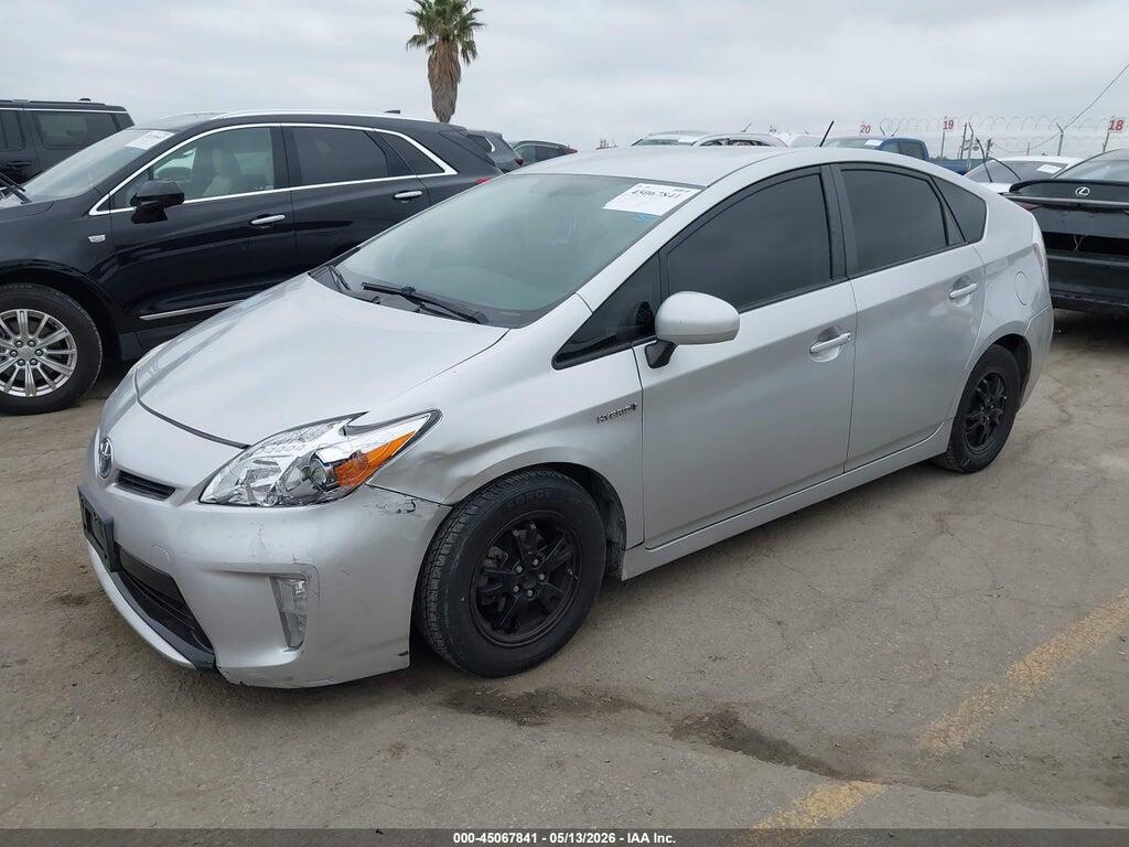 JTDKN3DU0C5521574 2012 TOYOTA PRIUS photo no. 2