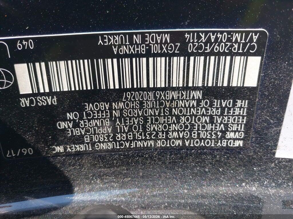 NMTKHMBX6JR020267 2018 TOYOTA C-HR photo no. 9