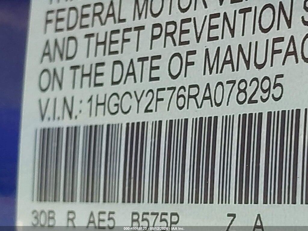 1HGCY2F76RA078295 2024 HONDA ACCORD HYBRID photo no. 9
