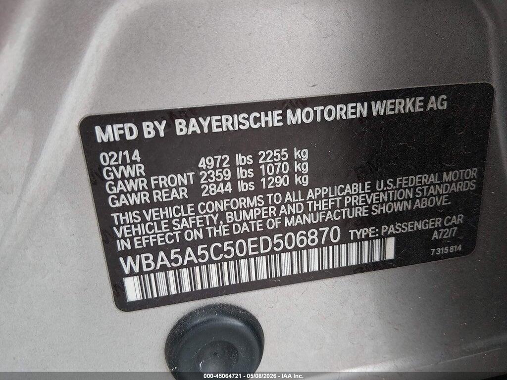 WBA5A5C50ED506870 2014 BMW 528I photo no. 9